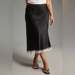 NWT Anthropologie Lace-Trimmed Skirt